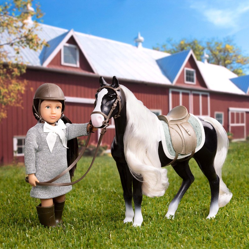 Lori 6" Doll & Gypsy Vanner Horse, Ansley & Arabel