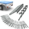 Tarpofix® Tarpaulin Hooks, Net Hooks with Rivets for Trailer Tarpaulin