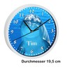 CreaDesign WU-30-1128 Dolphin Wall Clock for Children's Room, Silent Movement