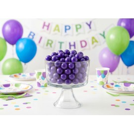Grape Gumballs 1.5 lb Bag – Purple Bubble Gum Balls, Sweet Fruity Flavor – Bulk for Candy Buffets, Vending Machines, Parties & Snacking