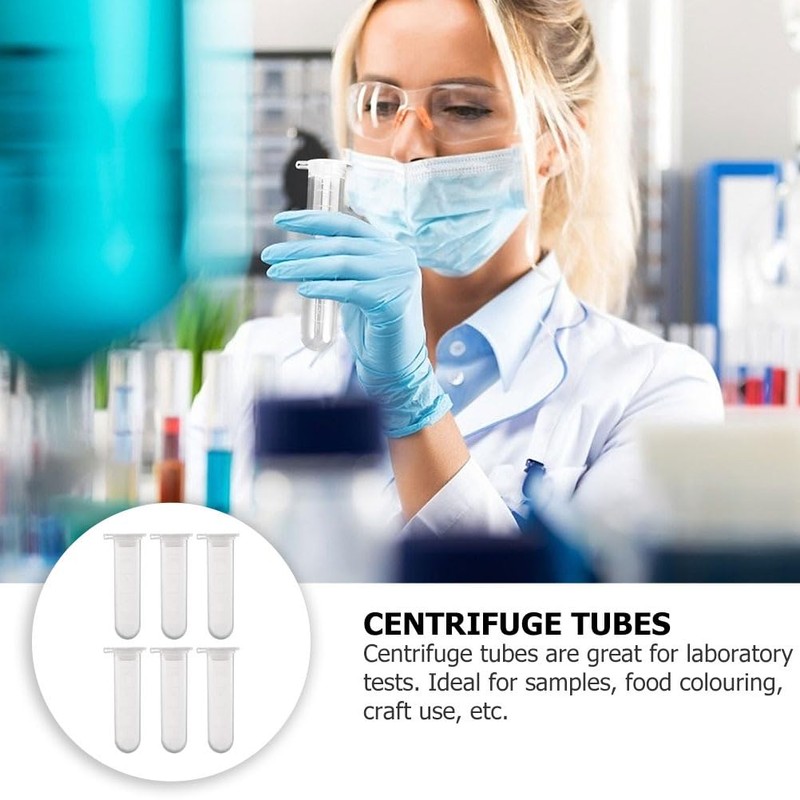 Baluue 5ml Tubes, Microcentrifuge Graduated Tube with, Polypropylene Small Sample