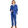Romario Boys Electric Blue Suit, Boys Wedding Suit, Page Boy