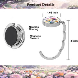 Cute Black Cat Purse Hanger Hook, Foldable Bag Holder, Purse Hook Handbag Hanger Holder,Set of 3