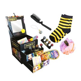 Sinco Creations Rainbow High Sleepover Set Makeover & Pampering Box for Slumber Parties, Sleep Mask | Fluffy Socks | Nail Aat, Ages 3 Plus