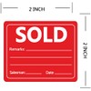 Top label Products Sold Stickers,2 Inch Remarks Labels for Retail