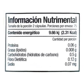 NUTRICION 2000 Capsulas De Fibra De Nopal 100% Natural 150cap Nutricion2000