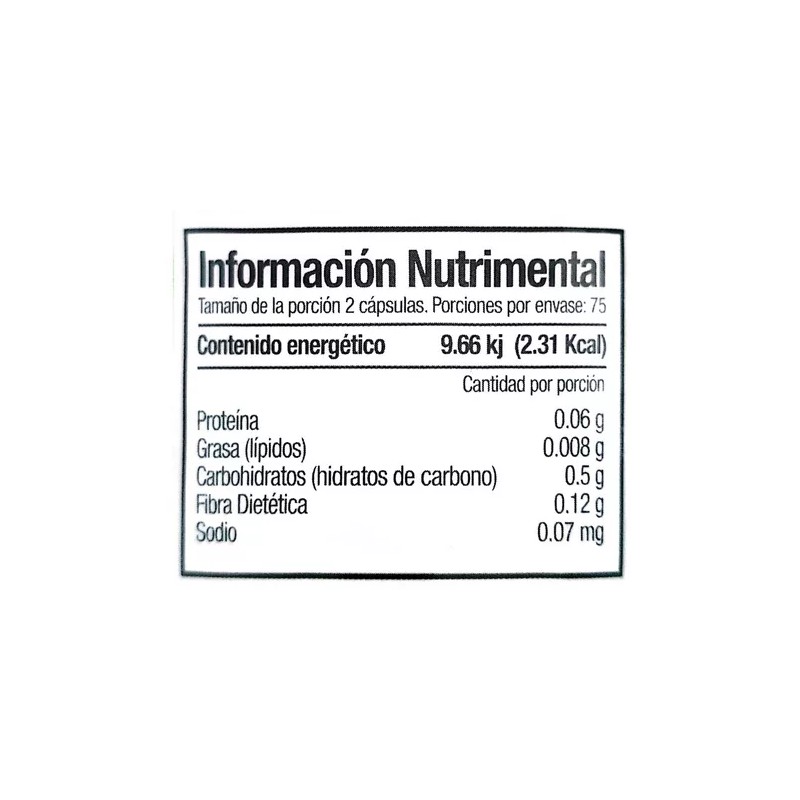 NUTRICION 2000 Capsulas De Fibra De Nopal 100% Natural 150cap