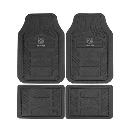 Dodge New 7pc RAM Car Truck Suv Front Back Rubber Floor Mats  2 SEAT COVERS & KEYCHAIN