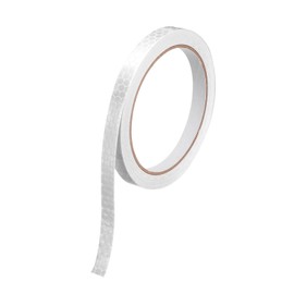 MECCANIXITY Reflective Tape Caution Warning Sticker Adhesive Tape, 0.4 Inch x 26 ft Waterproof PVC Marking Tape for Trailers Motorcycle Steps Floor Boats Outdoor Floor, White