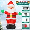 GOOSH 5 FT Christmas Inflatables Santa Claus Outdoor Decorations Blow