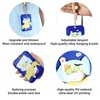 ID Badge Holder with Adjustable Lanyard - Double-Sided Card Slots