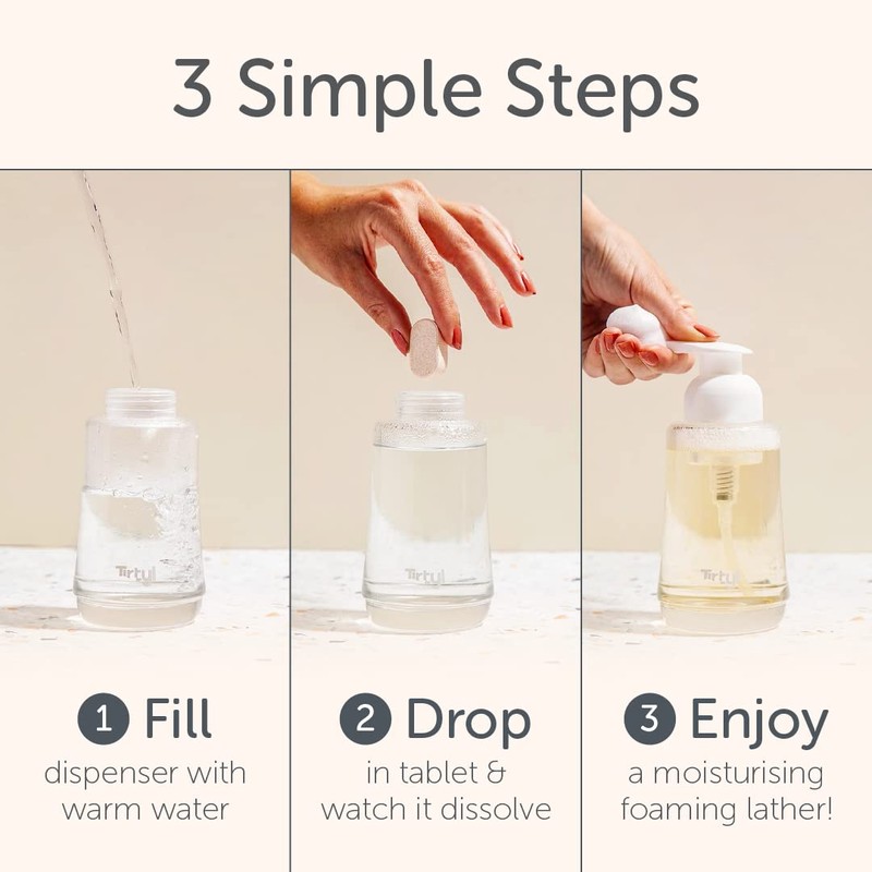 Tirtyl Foaming Hand Soap Tablet Refills - 12 Pack -
