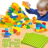 Large Building Blocks for Kids Toddlers Including 2 Piece Baseplates,