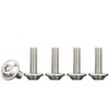 Drenky 50 Pcs Flanged Button Head M4 X 16mm 304