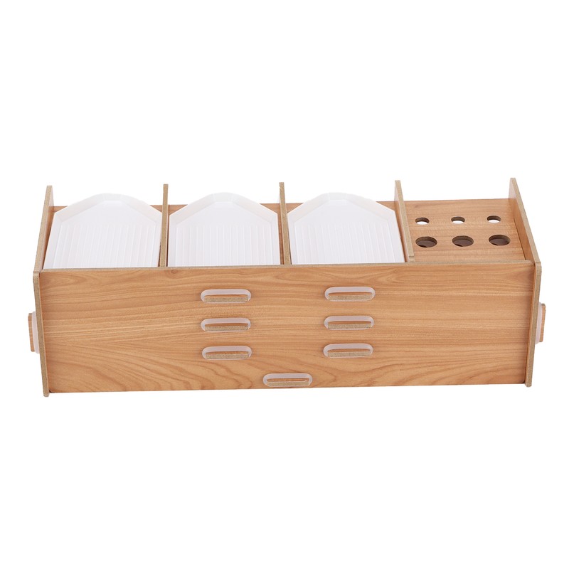 Rhinestone Drawing Tray Easy Install MultiLayer Synthetic Wood Storage Organizer