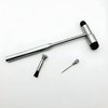 Stainless Steel Buck Reflex Hammer with Needle and Brush |