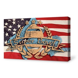 SIGNFORD Canvas Wall Art for Living Room,Bedroom Home Artwork Paintings Super Bowl Ready to Hang - 16x24 inches