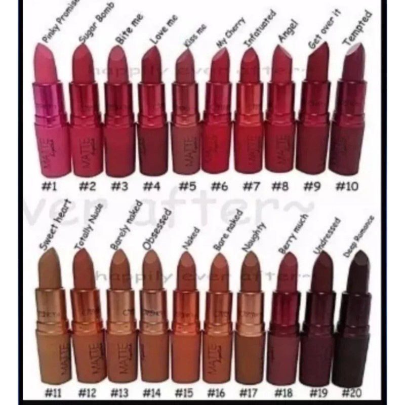 Beauty Creations Labial Beauty Creations Set 6 Labiales