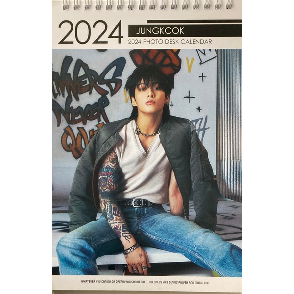 BTS JUNGKOOK Jungkook Goods, 2024 - 2025, 2 Year Work, Desk Calendar (Guku)