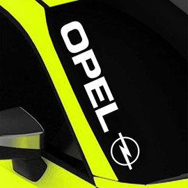 Generic Windscreen Sticker 55 cm Suitable for Opel Motorsport Tuning Car Sticker Windscreen Racing Sporty Look (White)