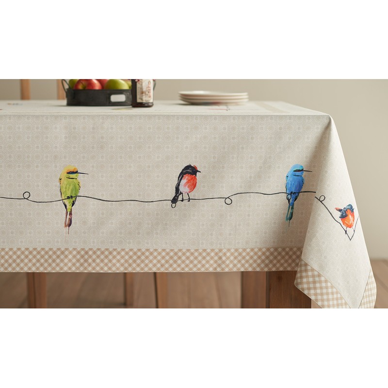 Maison d' Hermine Tablecloth 100% Cotton Table Cover Decorative Washable