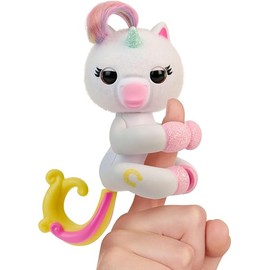 2023 New Interactive Baby Unicorn Reacts to Touch – 70+ Sounds & Reactions – Lulu (White)