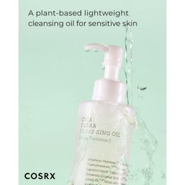 COSRX Pure Fit Cica Cleansing Oil, 6.76 fl. oz / 200ml | Light Weight Oil Purifying Centella for Sensitive Skin | CICA-7 Complex, Jojoba seed oil