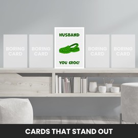 Funny Husband Birthday Card - You Croc! The Laugh-Out-Loud Happy Birthday Husband Card