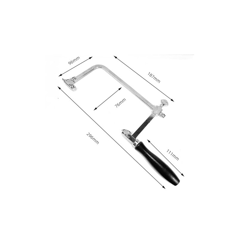 OTOOLWORLD Adjustable Hand Bow Saw, Curved Saw blade, Small Saw,