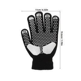 KOMBIUDA Winter Ski Gloves Thick Anti-Slip Ice Skating Gloves with Rhinestone for Kids and Adults Suitable for Ice Dance and Outdoor Sports