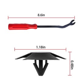 Wmzjnljy 30pcs Hood Insulation Retainers Nylon Clips with One Fastener Remover Bumper Cover Retainer Clips Door Trim Panel Clips(M105-30)