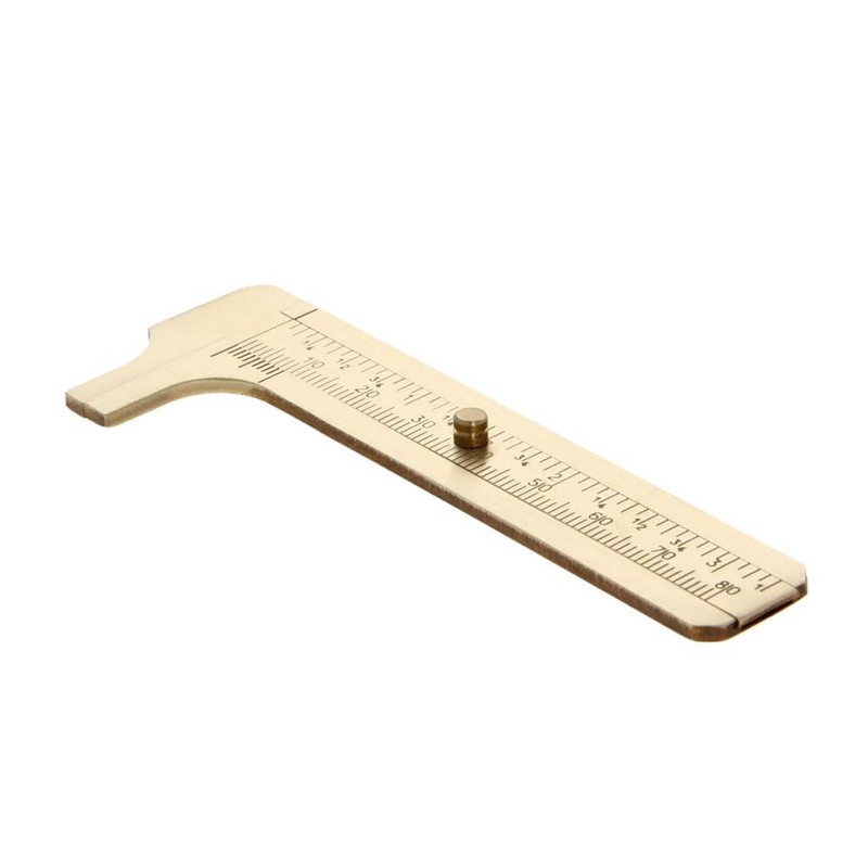 Utoolmart 80mm Vernier Caliper 3inch Metric Inch Copper Measuring Tool