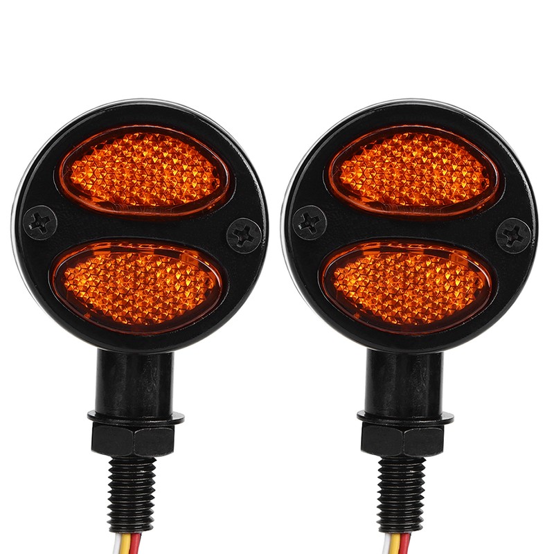 Motorcycle LED Turn Signal Light Brake Lamp Metal Shell Blinker