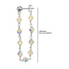 LTC Designs Sterling Silver Loop Drop Earrings Made With Austrian