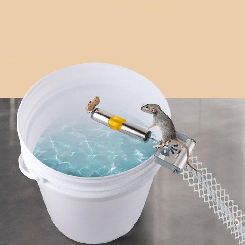 Mouse Trap Bucket Mice Rats Roller Trap Bucket Mousetrap Catcher
