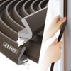 21Ft/6.5M Brown Q-Lon Kerf Weather Seal Stripping for Doors,PU Foam