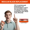 36 Replacement Blades Compatible with GL-Fusion 5 Style Razors (orange),