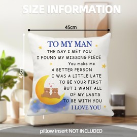 CDIXlmuz Valentines Gifts for Husband,Husband Gifts,Gifts for Husband,Husband Birthday Gifts,Cushion Covers,Husband Gifts from Wife,Husband, Presents for Husband,Husband