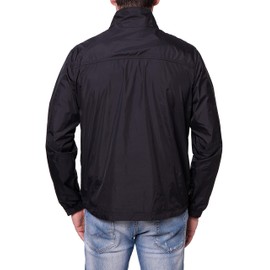 TRAILSIDE SUPPLY CO. Mens Windbreaker Jackets Lightweight Packable Jacket,Windproof and Dustproof Black size Large