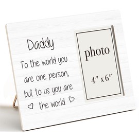 AKFVNSFK Dad Gifts Picture Frame, Daddy Gift from Son Daughter, First Fathers Day Daddy Gifts, New Dad Photo Frame for 4 x 6 Inch Photo