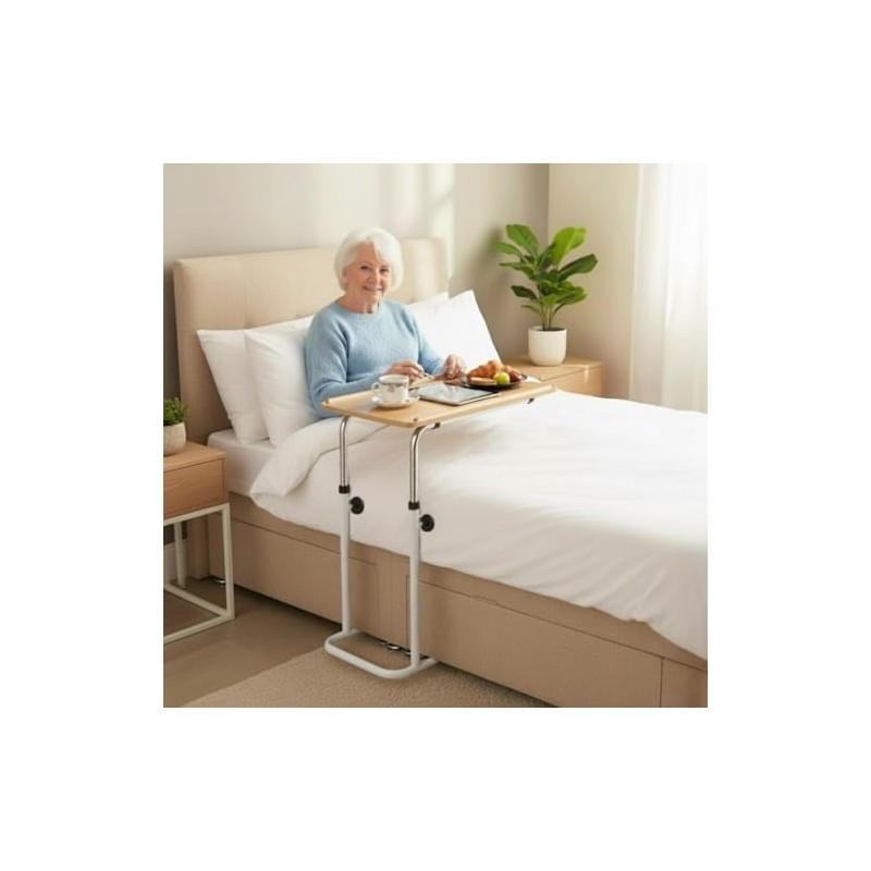 Divan Over Bed Table – Adjustable Height Tilting Overbed Table
