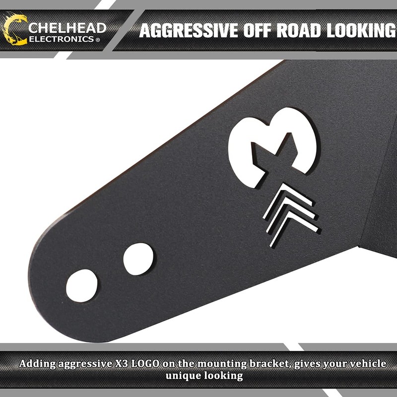 Chelhead X3 50 Inch Light Bar Roof Mounting Bracket, Adjustable