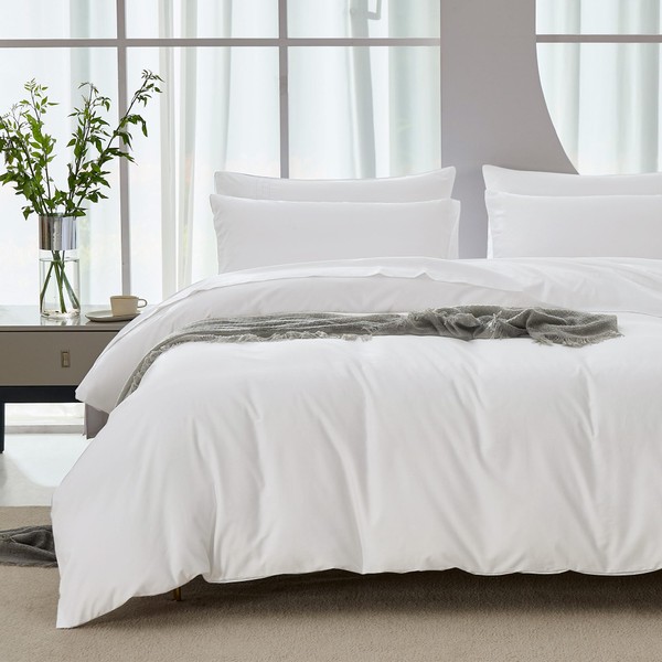 JELLYMONI Duvet Cover King Size Ultra Soft- Eucalyptus Lyocell Cotton