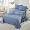Brandream Queen Sheet Set 100% Washed Pure Cotton 4 Piece