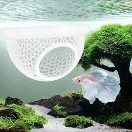 Floating Betta Hide & Shrimp Cave – 3D Printed Aquarium Hammock & Feeder Ring – Floating Fish Hideout for Bettas, Shrimp, Corydoras – PLA Safe Resting Spot for Nano Tanks & Small Aquariums