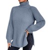QUINTRA Loose Solid Color Sweater Medium Long Autumn/Winter Turtleneck Long