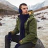 Aneco Juego de gorro de invierno para hombre, 4 piezas,