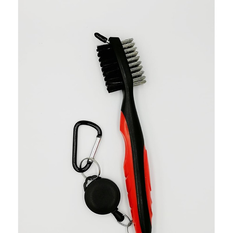Samcos Golf Brush Golf Cleaning Brush 3 in 1 Double