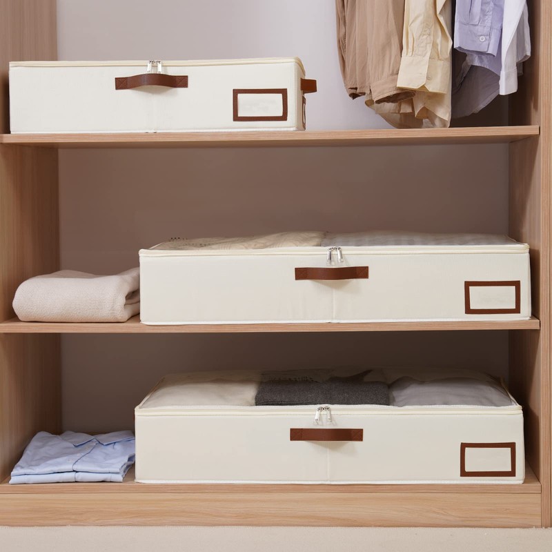 Yawinhe Under Bed Storage Containers, 1 Pack Under Bed Clothes