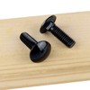 VAMUOEFL 5/16-18 x 3/4" Carriage Bolts Screws Black Finish, Round